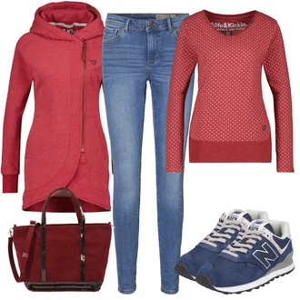 Outfit s Modrá Teniska New Balance "Podzimní Ležérní Outfit"