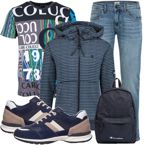 Schwarz Rucksack Champion Authentic Athletic Apparel kombinieren