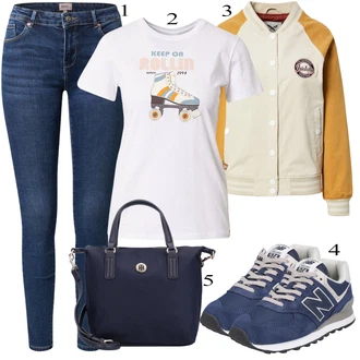 Outfit sa Plava Tenisica New Balance "Jesenski outfiti"