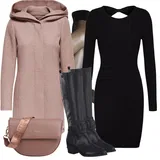 Outfity s černými přiléhavými šaty image