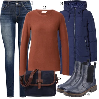 outfit mit Siva Rieker "Padajoča oblačila"