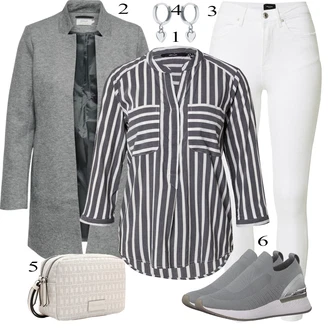 outfit mit Siva 3/4 Bluza VERO MODA "Padajoča oblačila"