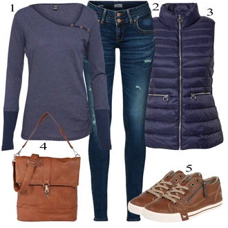 Podzim Outfit s Modrá/Tmavě modrá Kožená bunda/Kožené Boty/Kožená Pánská Bund/Push up Džín/Zimní bunda/Džíny s Nízkým Sedem/Džín s Nízkým Pasem/Džíny s Rozparkem/Slim Fit Džíny/Termální Džíny LTB "Podzimní Outfit"