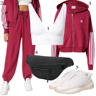 outfit mit Črna Torba Adidas Performance "4"
