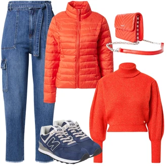 Outfit s Modrá Teniska New Balance "Outfit v podzimních barvách"
