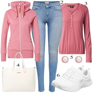 Krátká/mini Outfit s Bílá Nezařazené Tommy Hilfiger "Podzimní Outfit"
