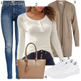 Outfit sa Zeleno Torba Za Preko Ramena/Torba za nošenje/Torbica/Privjesak Calvin Klein "Jesenski Outfit"