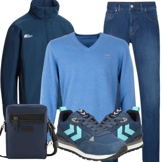 Outfit mit Blau Sweatshirt/Hoodie GANT "Outfits für jeden Tag"