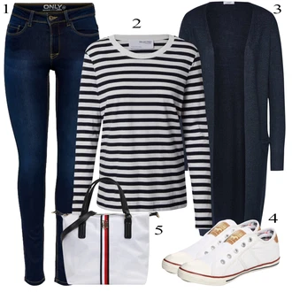 Dlouhé / Maxi Outfit s Šedá Nezařazené Tommy Hilfiger "Podzimní Outfit"