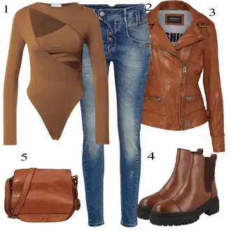 outfit mit Modra Gang "Padajoča oblačila"