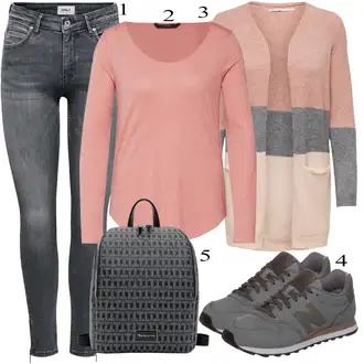 outfit mit Črna/Siva Touring backpack Tamaris "Padajoča oblačila"