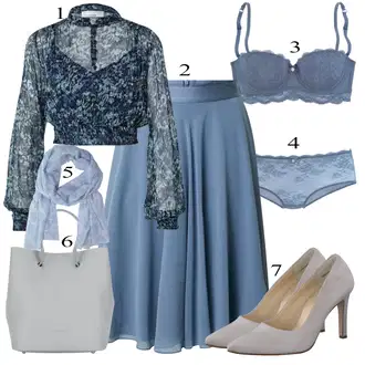 Jesenske Outfiti mit Modra/Turkizna Krilo "Padajoča oblačila"