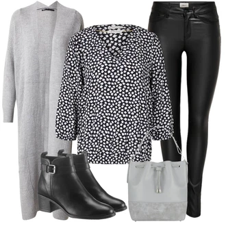 S Třásně Outfit s Černá Kožená kotníková bota/Chelsea Boty/Kotníková Bota s Podšívkou/Jezdecká Bota/Kožená bunda/Letní kotníková kozačka/Plochá Kotníková Bota/Business Bota Tamaris "Ležérní Outfits"