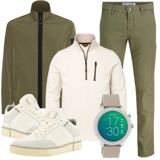 Outfit mit Weiß Sneaker G-Star Raw "Perfekt für die Freizeit"