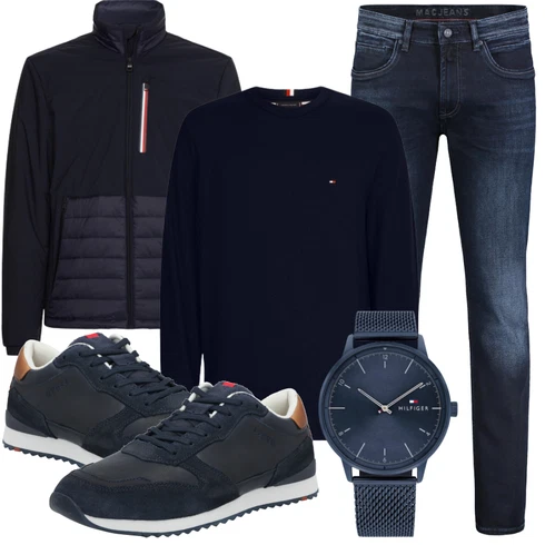 Grau Jeans/Schlaghose MAC kombinieren