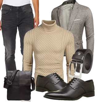 Business Outfits Große Größen mit Grau Unkategorisiert COOFANDY "Perfekt fürs Büro"