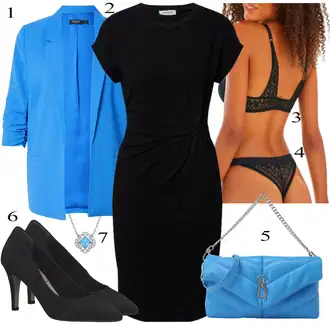 Outfit s Černá Žerzejové Šaty/Šaty S Rovným Střihem/Business Šaty/Pouzdrové Šaty/Pouzdrová Šat/Šaty po kolenu/Úzké Šaty/Občanské šaty/Tričkové šaty/Kancelářské šaty/Šaty s Páskem Edited "Perfekt na podzim"