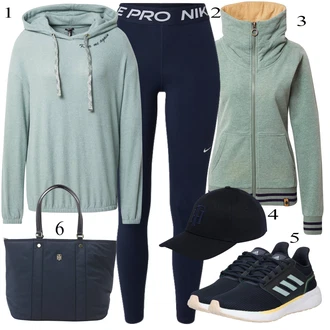 Outfit s Černá Klobouk Tommy Hilfiger "Podzimní Outfit"