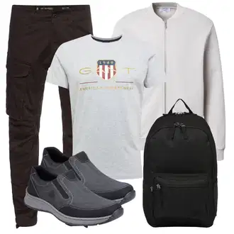 Herbst Outfits Große Größen mit Dunkelbraun/Dunkelgrün/Khaki Hose Große Größe/Cargohose/Cargo-Jogginghose/Funktionshose/Löcherne Hose G-Star Raw "Praktischer Look"