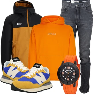 Outfit mit Gelb Sneaker Low New Balance "Schönes Freizeit Outfit"