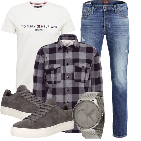 Creme/Weiß/Grün/Khaki Bluse Große Größe/Shirt & Top Große Größe/Funktions T-Shirt/T-Shirt Training/Ausgefallenes T-shirt/Kurzarm T-Shirt/Shirt/Print Shirt/Umstands T-Shirt/Casual T-Shirt/T-Shirt Mit Print Tommy Hilfiger kombinieren