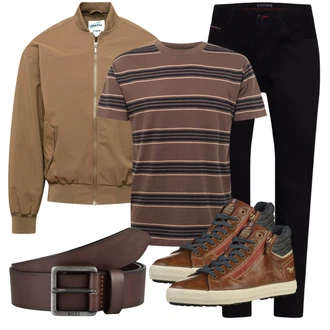 Unisex Outfit mit Schwarz Hose Große Größe/Thermojeans/Slim Fit Jeans/Straight Leg Jean/Leder Schuhe/Regular-Fit Jeans/Winterjacke/Tapered-Jeans/Herren Lederjacke/High Waist Jeans/Lederjacke/Biker Jeans Tommy Hilfiger "Street Style Outfit"Look: Uni, Lack, Outdoor, Coole, Premium, Unisex, Elegant, Schlichte, Smart Casual