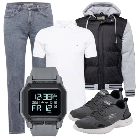 Grau Gürtel/Jeans/Schlaghose Tom Tailor kombinieren