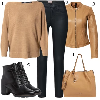 outfit mit Črna Škorenj Tamaris "Padajoča oblačila"