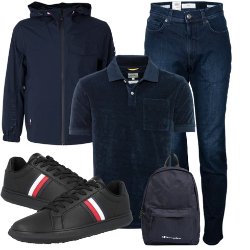 Schwarz Rucksack Champion Authentic Athletic Apparel kombinieren
