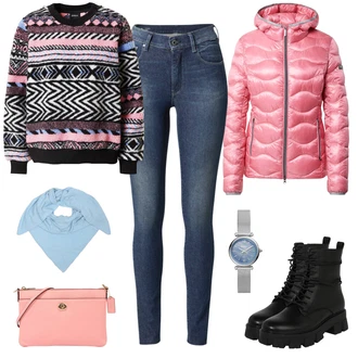 Outfit s Modrá/Světle modrá/Tmavě modrá Džíny s Rozparkem/Push up Džín/Kožené Boty/Navlékací džíny/Slim Fit Džíny/Kožená Pánská Bund/Termální Džíny/Kožená bunda/High Waist Džínové Kalhoty/Zimní bunda G-Star Raw "Perfekt na podzim"