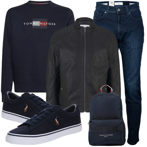 Sportlich Dunkelblau/Blau Schuh Schmaler Sneaker/Canvas-Sneaker/Sneaker Low/SkateSchuh/Sommer Sneaker Polo Ralph Lauren kombinieren mit Schwarz Accessoire/Rucksack Tommy HilfigerLook: Uni, Smart Casual, Löwe, Unisex, Trendige, Elegant, Coole, Casual, Lack, Sportlich, Skater