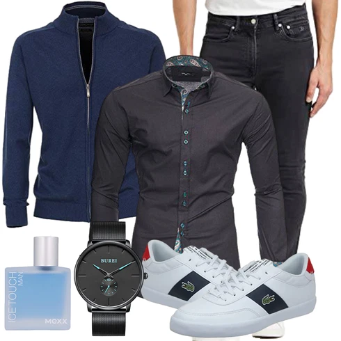 Blau Hose Kayhan kombinieren
