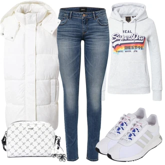 Outfit s Pastelové barvy Superdry "In Trendy Podzimní Outfit"