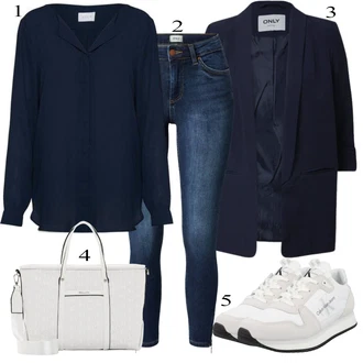 Outfit s Šedá Teniska/Zimní bota Calvin Klein "Perfekt na podzim"