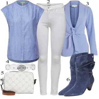 Outfit sa Plava Čizmica Fabienne Chapot "Jesenski Outfit"