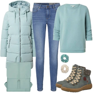 Teplé Outfit s Šedá/Světle šedá/Béžová/Hnědá/Tmavě zelená Zimní bota/Trekingová Bota/Zimní kotníková bota/Teniska teddy/Zimní Tenisky Rieker "Podzimní výrazný vzhled"