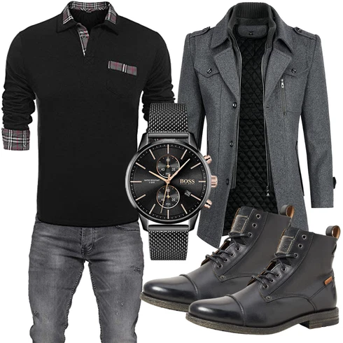 Unkategorisiert/Wintermantel/Winter Parka kombinieren mit Jeans MERISH
