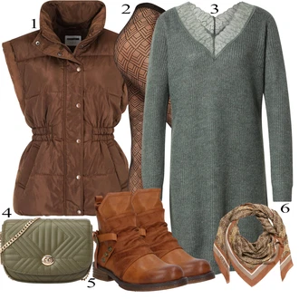 Outfit s Červená/Hnědá/Oranžová/Béžová Kozačka Kožená kotníková bota/Vintage Kotníková Bota/Kotníková Bota s Podšívkou/Plochá Kotníková Bota/Motorkářská bota/Bojová Bota Rieker "Podzimní Outfit"
