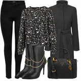 Černé, Hnědé Termo Legíny Outfity image