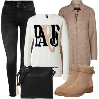 Outfit s Zelená Přechodový Kabát VERO MODA "Podzimní Outfit"