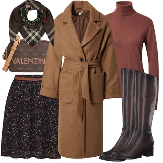 Outfit s Černá Šál Tommy Hilfiger "Podzimní Outfit"