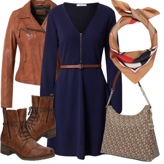 Outfit s Šál Tommy Hilfiger "Podzimní Outfit"