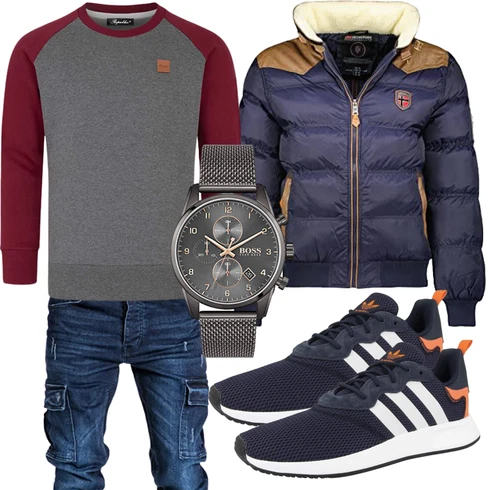 Grau Hose REPUBLIX kombinieren
