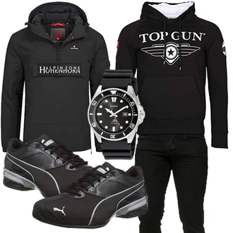 Outfit mit Blau Top Gun "Freizeit Outfit"
