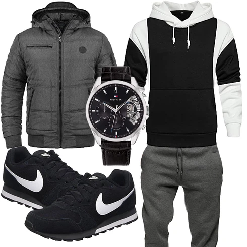 Blau Trachtenmode Nike kombinieren