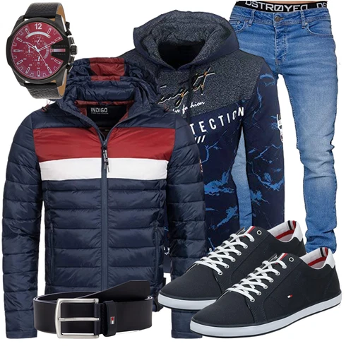 Mischfarben/Schwarz Schuh Sneaker Tommy Hilfiger kombinieren