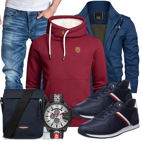 Blau/DunkelBlau Winterjacke/Funktionsjacke/Sommerjacke/Frühlingsjacke/Herbstjacke/Jacke mit Seitlichem Reißverschluss KEFITEVD kombinieren