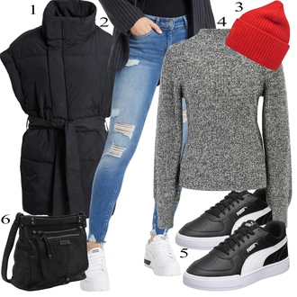 outfit mit Črna Superga Puma "Padajoča oblačila"