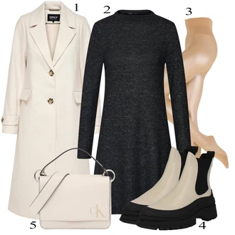 outfit mit Roza/Bež/Modra Torba za čez ramo Calvin Klein Jeans "Padajoča oblačila"