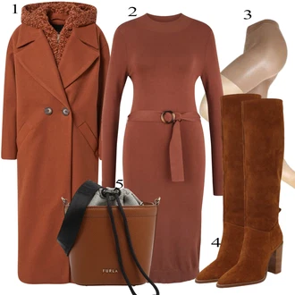 outfit mit Rdeča Obleka Lascana "Padajoča oblačila"